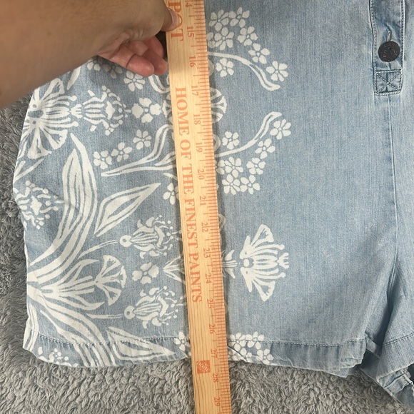 FREE PEOPLE  Short Sleeve Button-Up One Piece Denim Romper, Women’s Size XS - Picture 6 of 15